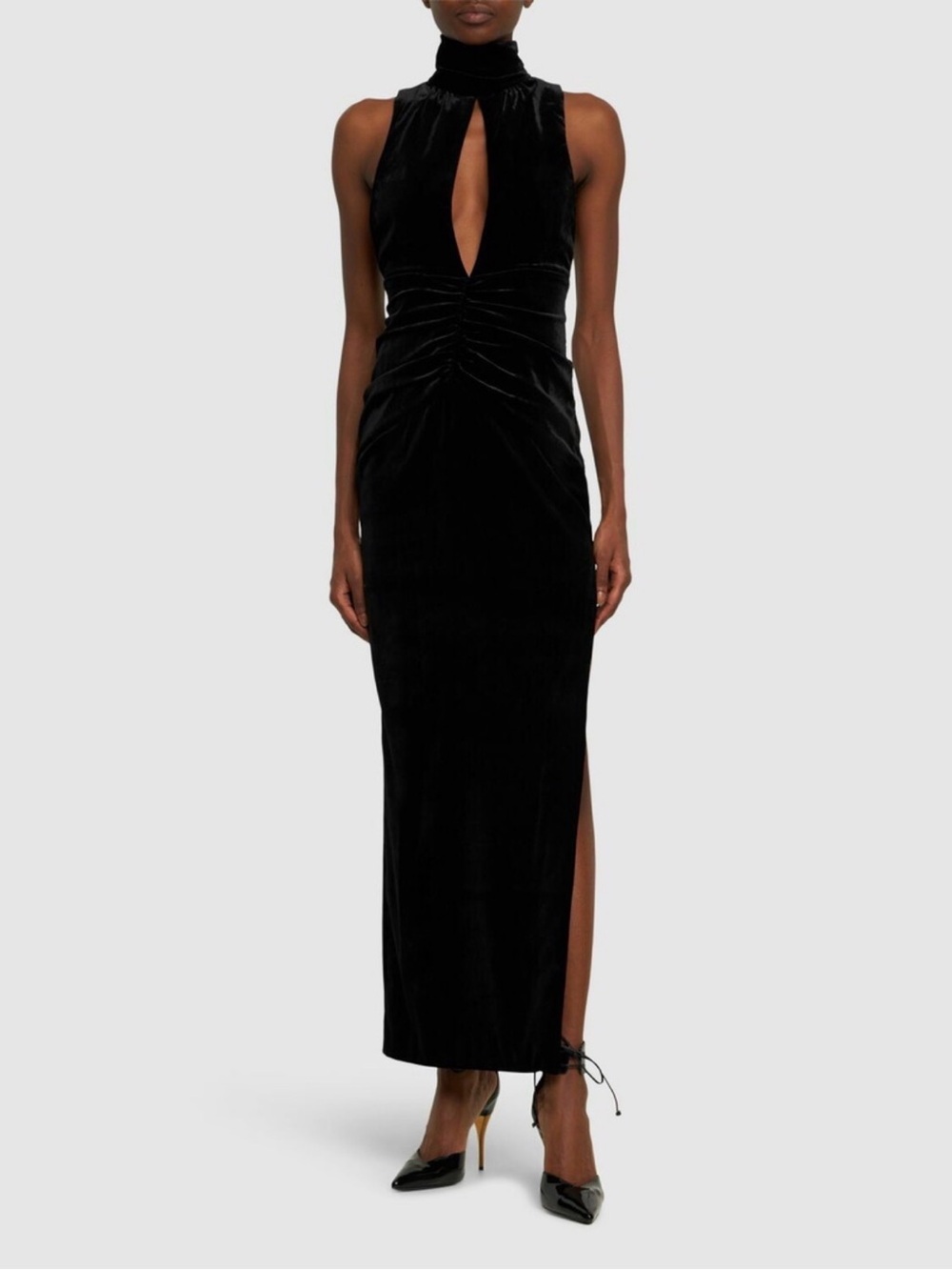 Magda Butrym Black velvet  Dress